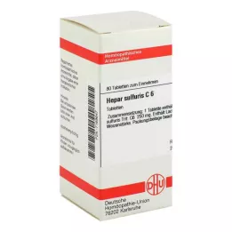 HEPAR SULFURIS C 6 comprimidos, 80 uds