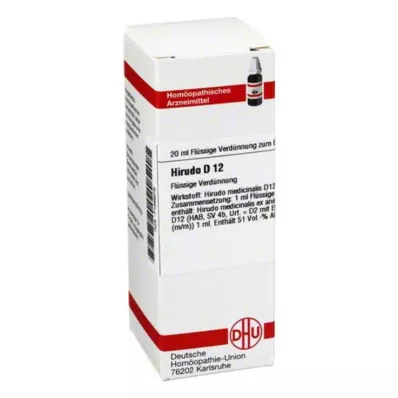 HIRUDO D 12 Dilución, 20 ml
