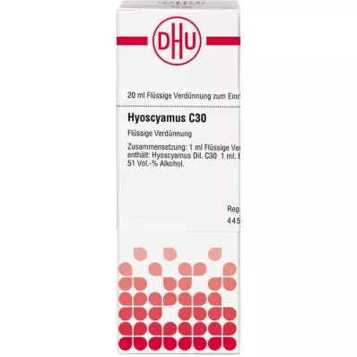 HYOSCYAMUS Dilución C 30, 20 ml