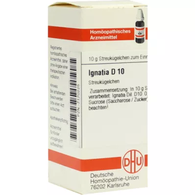 IGNATIA D 10 glóbulos, 10 g