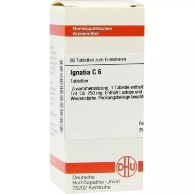 IGNATIA C 6 comprimidos, 80 uds