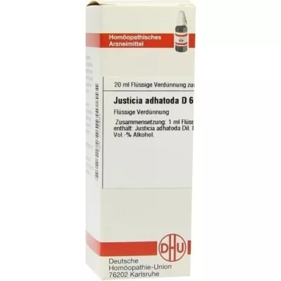 JUSTICIA adhatoda D 6 Dilución, 20 ml