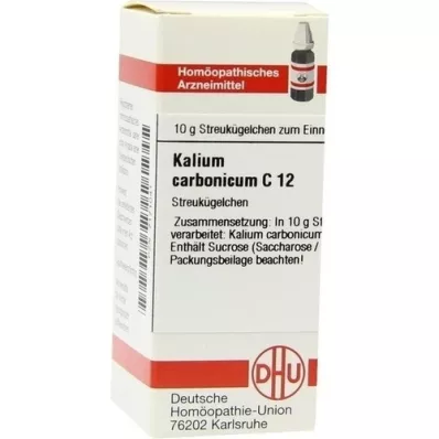 KALIUM CARBONICUM C 12 glóbulos, 10 g