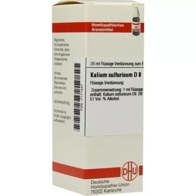 KALIUM SULFURICUM Dilución D 8, 20 ml