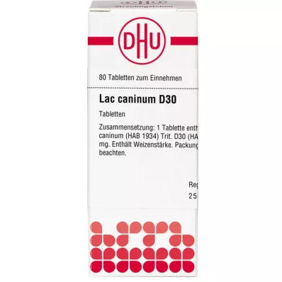 LAC CANINUM D 30 comprimidos, 80 uds