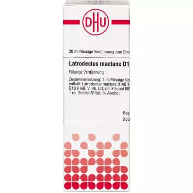 LATRODECTUS mactans D 10 Dilución, 20 ml
