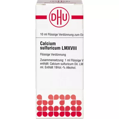 CALCIUM SULFURICUM LM XVIII Dilución, 10 ml