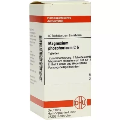 MAGNESIUM PHOSPHORICUM C 6 comprimidos, 80 uds