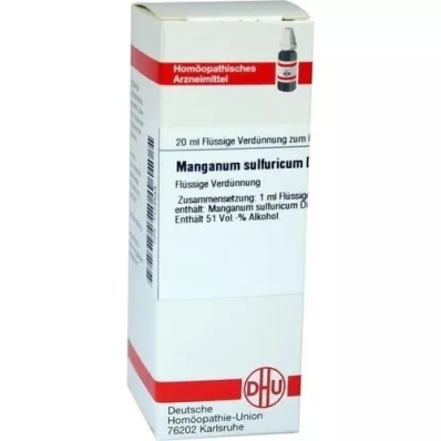 MANGANUM SULFURICUM D 6 Dilución, 20 ml