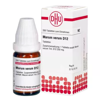 Tabletas Marum Verum D12 (200 piezas)