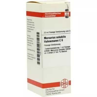 MERCURIUS SOLUBILIS Hahnemanni C 6 Dilución, 20 ml