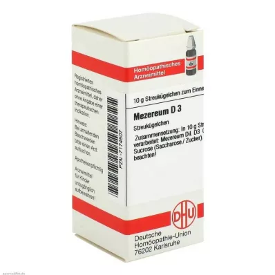 MEZEREUM D 3 glóbulos, 10 g MEZEREUM D 3 glóbulos, 10 g