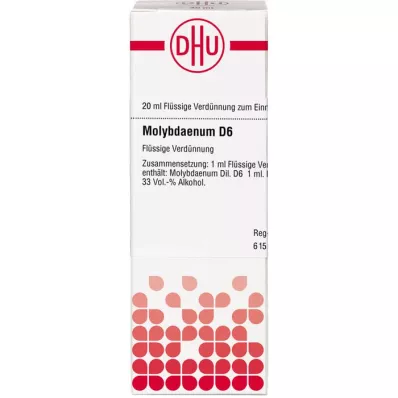 MOLYBDAENUM D 6 Dilución, 20 ml