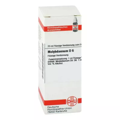 Molibdeno D6 Dilución (20 ml) Molibdeno D6 Dilución (20 ml)