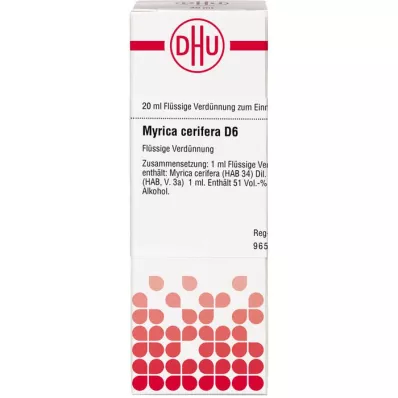 MYRICA cerifera D 6 Dilución, 20 ml