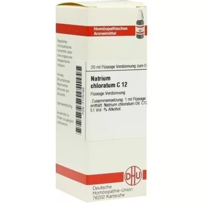 NATRIUM CHLORATUM C 12 Dilución, 20 ml