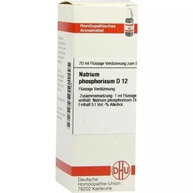 NATRIUM PHOSPHORICUM D 12 Dilución, 20 ml