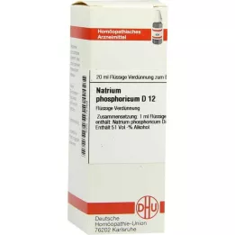 NATRIUM PHOSPHORICUM D 12 Dilución, 20 ml
