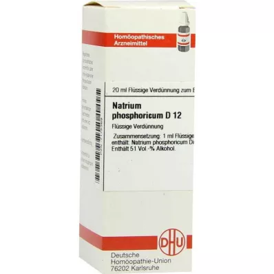NATRIUM PHOSPHORICUM D 12 Dilución, 20 ml