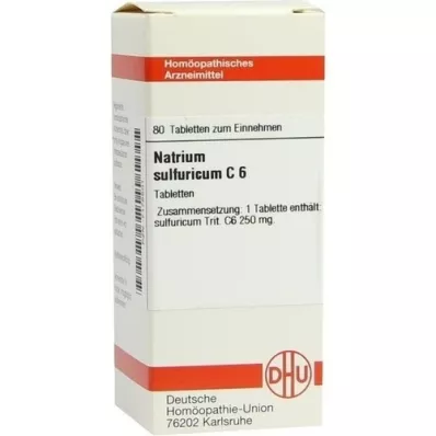 NATRIUM SULFURICUM C 6 comprimidos, 80 uds