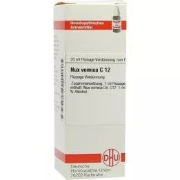 NUX VOMICA C 12 Dilución, 20 ml