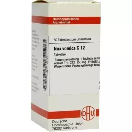 NUX VOMICA C 12 comprimidos, 80 uds