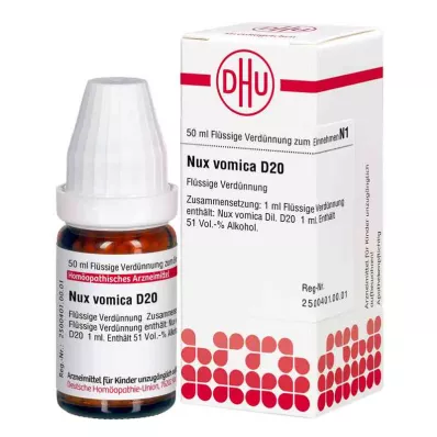 Nux Vomica D20 Dilución (50ml)