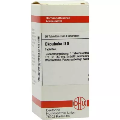 DHU Okoubaka D 8 tabletas, 80 piezas DHU Okoubaka D 8 tabletas, 80 piezas