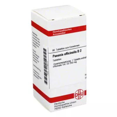 DHU Paeonia officinalis D 2 tabletas, 80 piezas