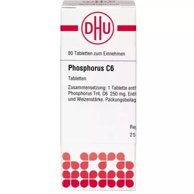 PHOSPHORUS C 6 comprimidos, 80 uds