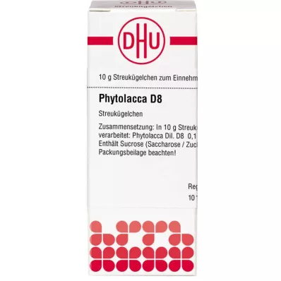 PHYTOLACCA D 8 glóbulos, 10 g