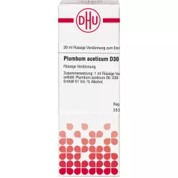 PLUMBUM ACETICUM D 30 Dilución, 20 ml