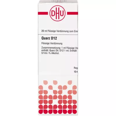 QUARZ D 12 Dilución, 20 ml