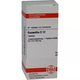 RAUWOLFIA D 12 pastillas, 80 uds