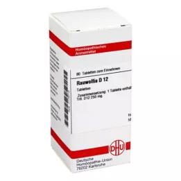 RAUWOLFIA D 12 pastillas, 80 uds