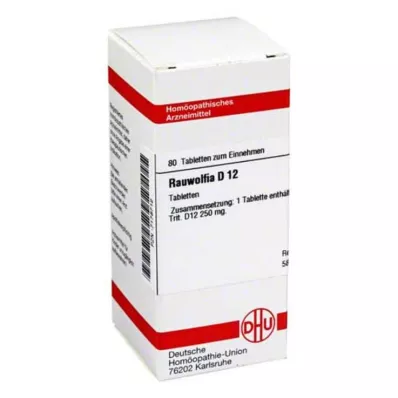 DHU Rauwolfia D 12 tabletas, 80 piezas