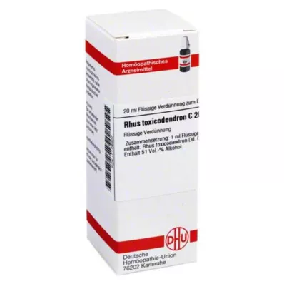 DHU Rhus toxicodendron C 200 Dilución, 20 ml