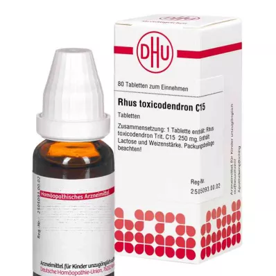 Rhus Tox.Tabletas C15 (80 piezas)