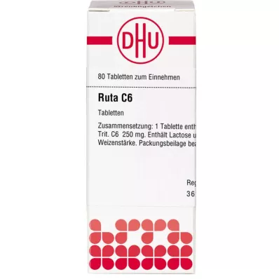 RUTA C 6 comprimidos, 80 uds
