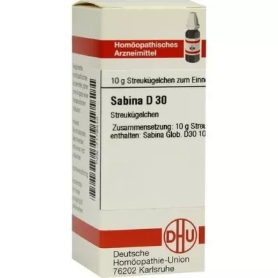 SABINA D 30 glóbulos, 10 g