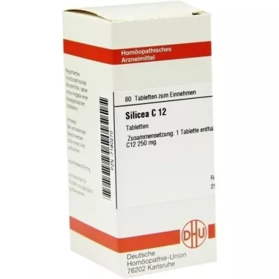 SILICEA C 12 comprimidos, 80 uds