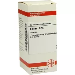 SILICEA D 15 pastillas, 80 uds