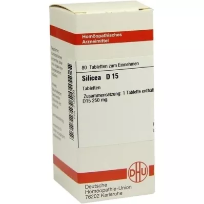 SILICEA D 15 pastillas, 80 uds