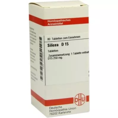 SILICEA D 15 pastillas, 80 uds
