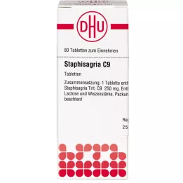 STAPHISAGRIA C 9 pastillas, 80 uds