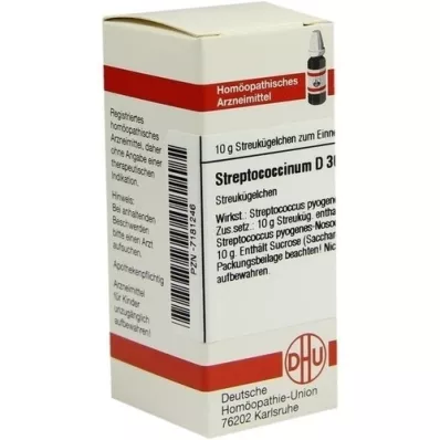 STREPTOCOCCINUM D 30 glóbulos, 10 g