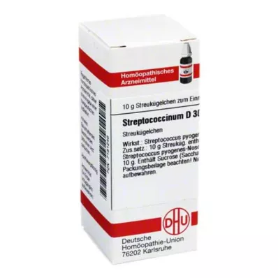 STREPTOCOCCINUM D 30 glóbulos, 10 g