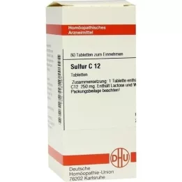 SULFUR C 12 comprimidos, 80 uds