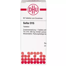 SULFUR D 15 pastillas, 80 uds