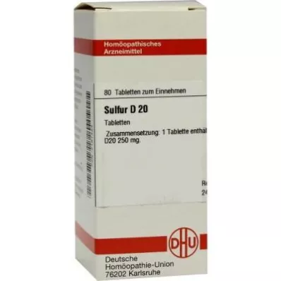 SULFUR D 20 pastillas, 80 uds SULFUR D 20 pastillas, 80 uds